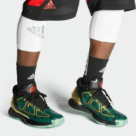 Adidas D Rose 10 Mid Mens Basketball Shoes Green FW3656 NEW Sz 7.5 / WMNS Sz 8.5